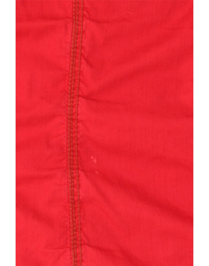 G Star Dame Hooded Utility Jacket UK 14 Medium Red Bomuld