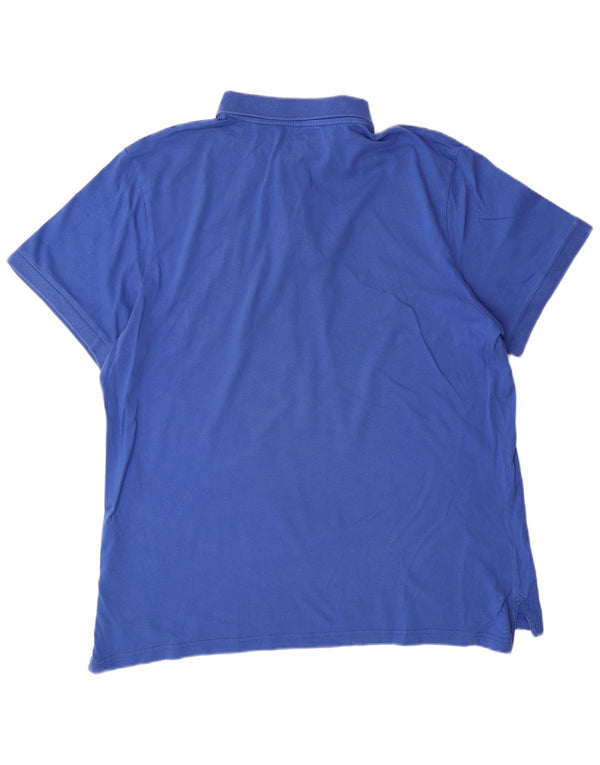 NIKE herre poloshirt XL blå bomuld