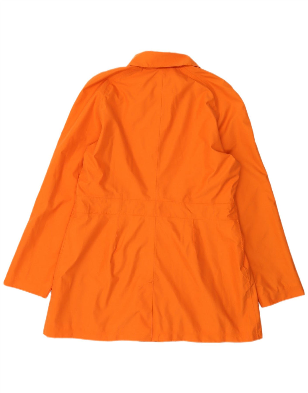 Lands End Dame 6 Button Blazer Jacket UK 16 Large Orange Polyester