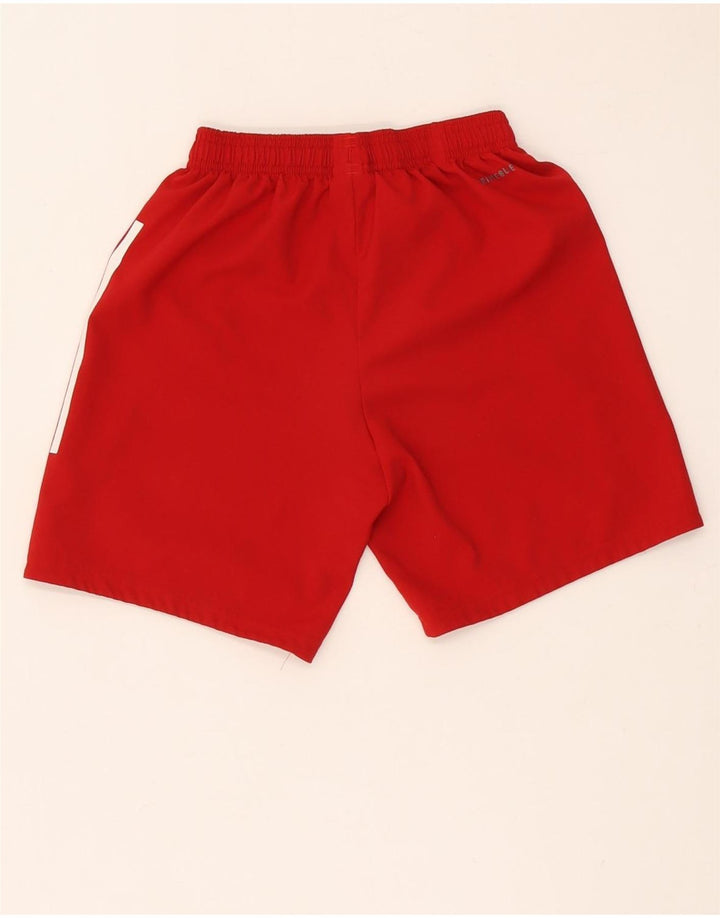 Adidas Boys Sports Shorts 11-12 År Rød Polyester