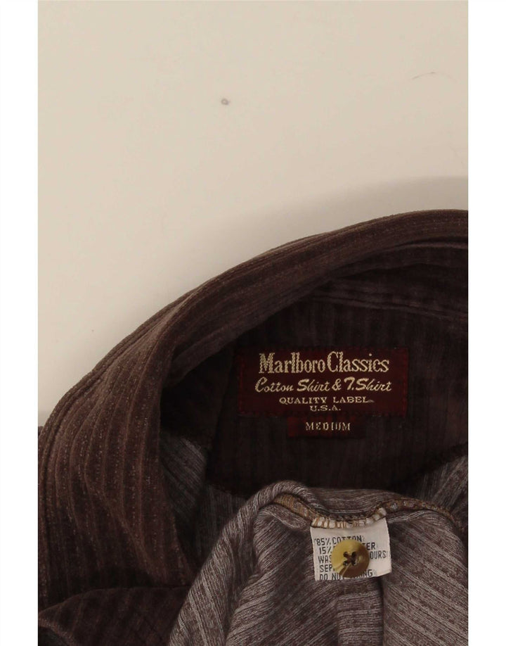 Marlboro Classics Herre Corduroy Pullover Shirt Medium Brun Bomuld