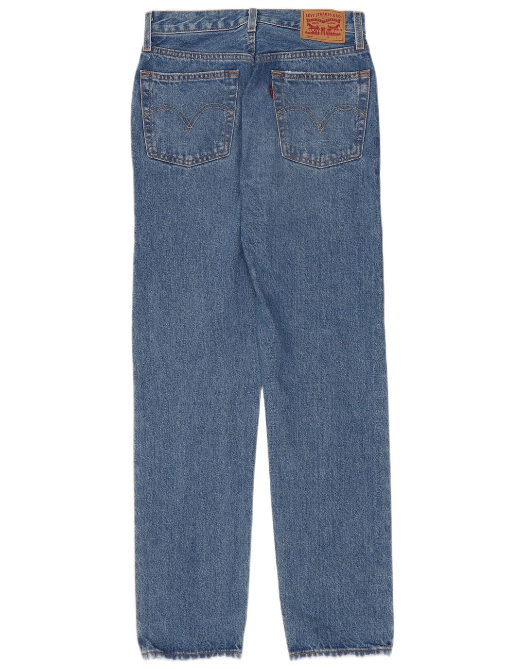 Levi's Dame 501 Straight Jeans W26 L30 Blå Bomuld