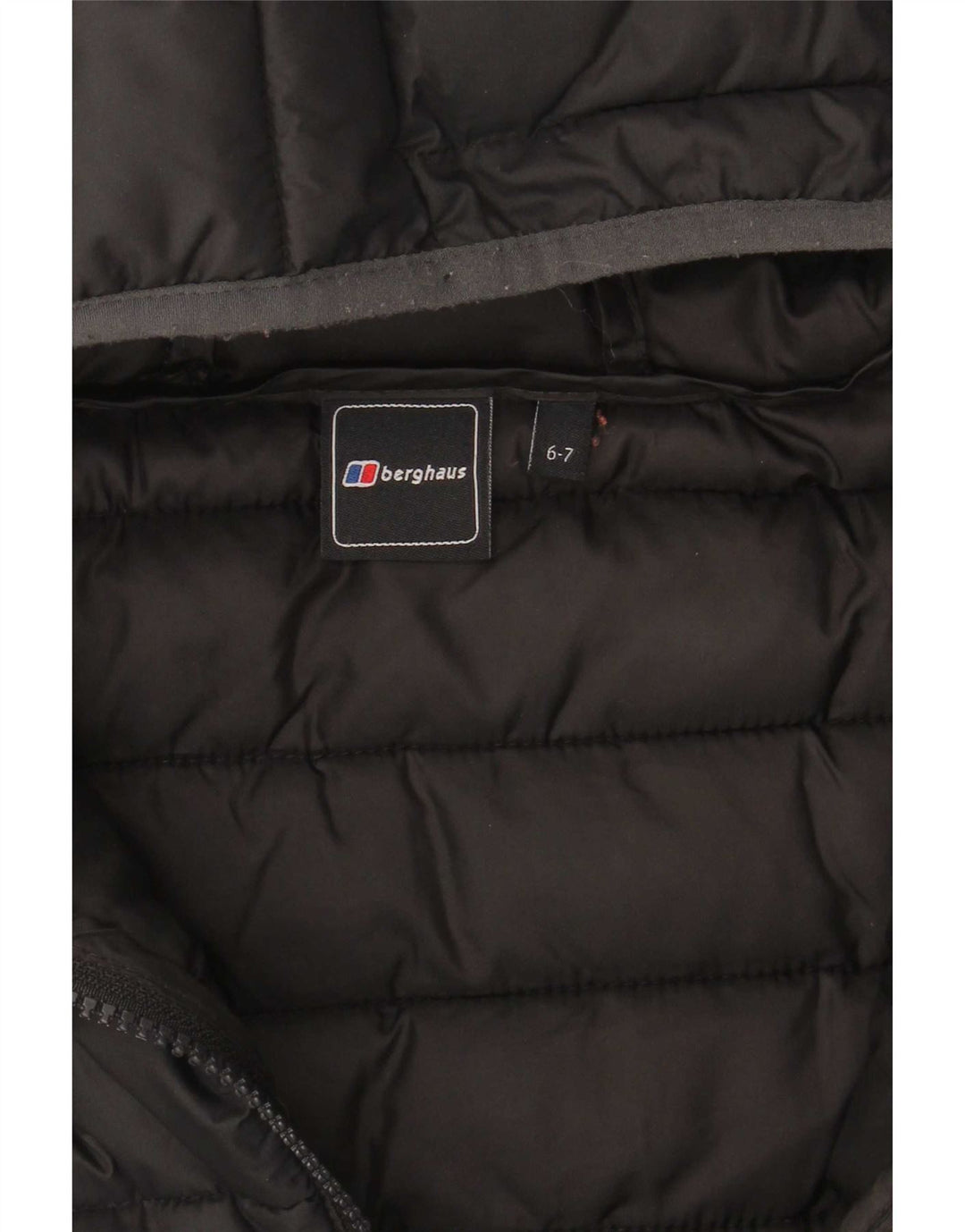 Berghaus drenge hættepolstret jakke 6-7 år sort polyester