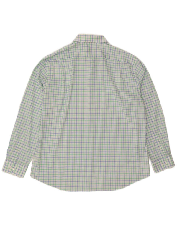 Tommy Hilfiger Herre Athletic Fit skjorte Størrelse 18 2XL Flerfarvet Gingham