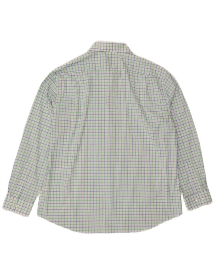 Tommy Hilfiger Herre Athletic Fit skjorte Størrelse 18 2XL Flerfarvet Gingham