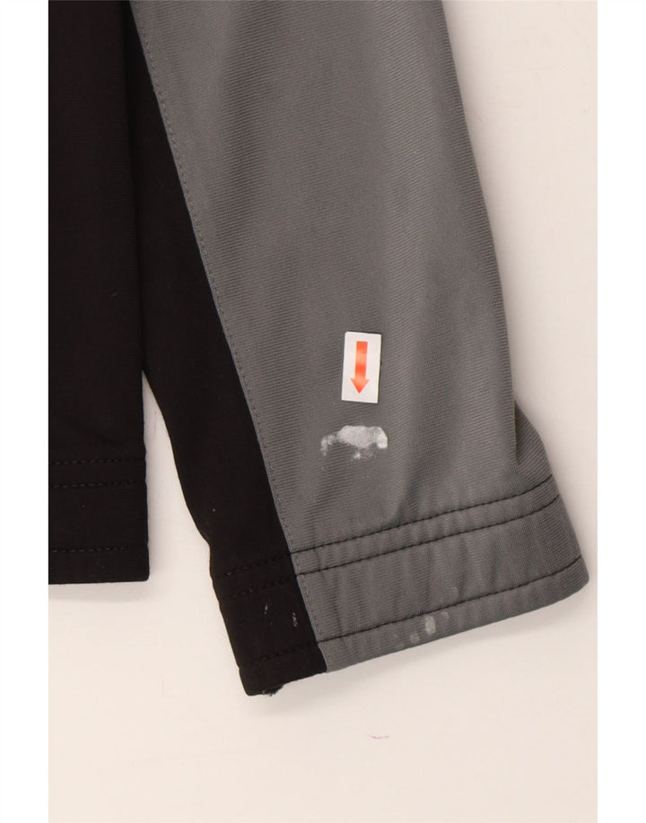 PUMA Boys Tracksuit Top Jacket 9-10 Years Black Colourblock Polyester Vintage Puma and Second-Hand Puma from Messina Hembry 