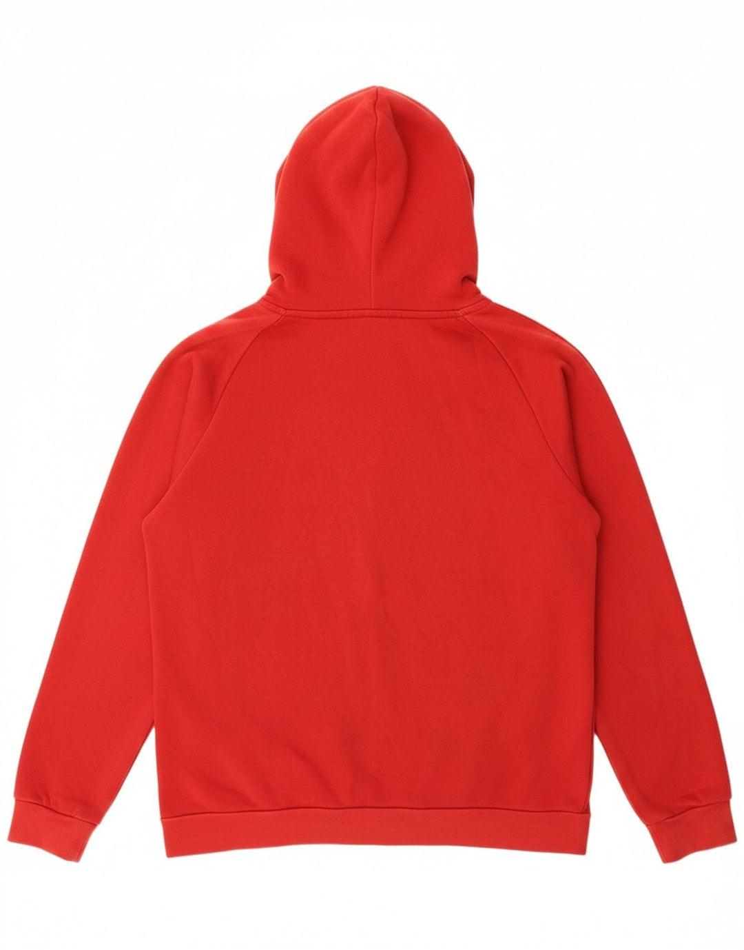 ADIDAS Mens Hoodie Jumper Large Red Cotton