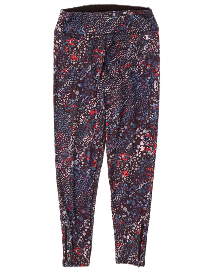 Champion kvinders abstrakt mønster Leggings UK 6 XS flerfarvet polyester