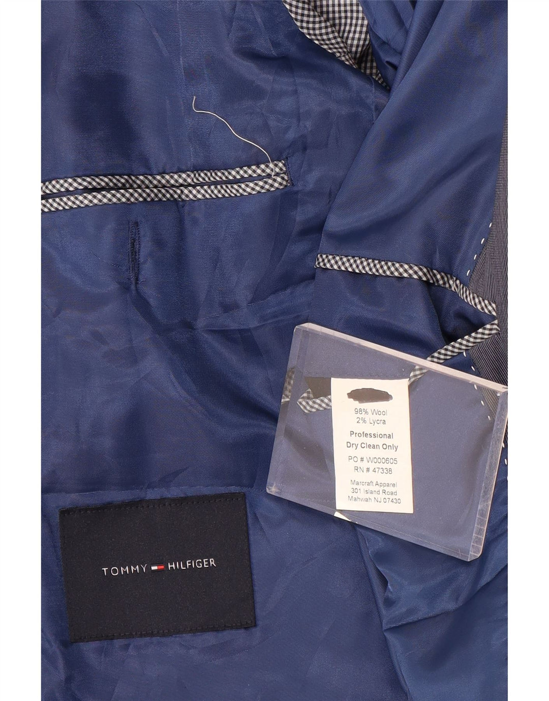 Tommy Hilfiger Herre 2-knaps blazerjakke UK 38 Medium Grey Wool