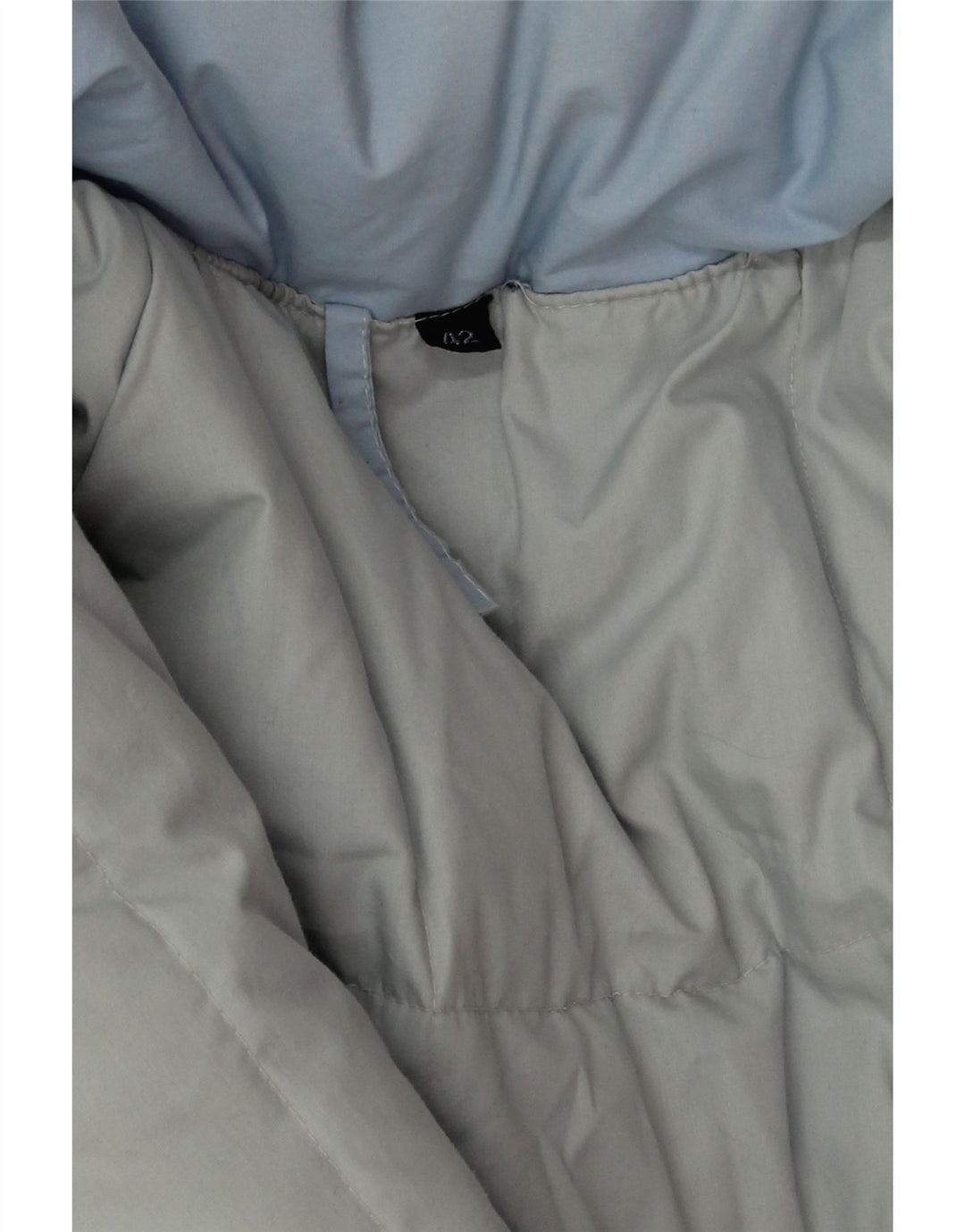 Vintage Dame Oversized Polstret Frakke EU 42 Large Blue