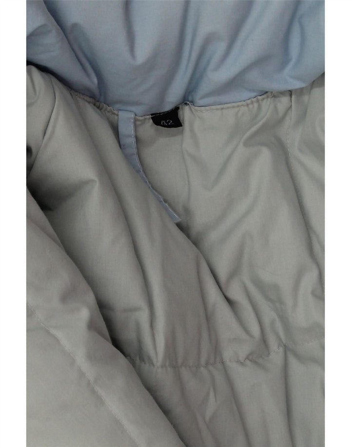 Vintage Dame Oversized Polstret Frakke EU 42 Large Blue