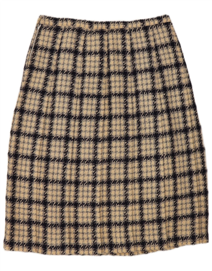 VINTAGE A-line nederdel til kvinder W30 Medium beige ternet