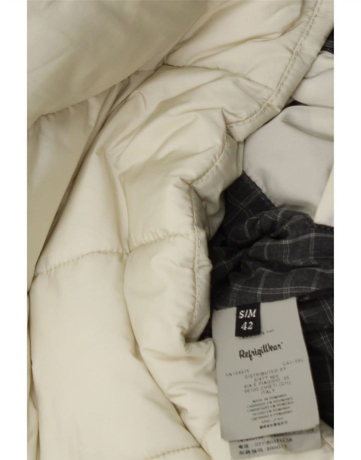 Refrigiwear Dame Polstret Jakke IT 42 Medium Off White Polyamid