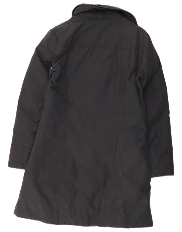 Woolrich Womens Polstret Frakke UK 10 Small Black Bomuld