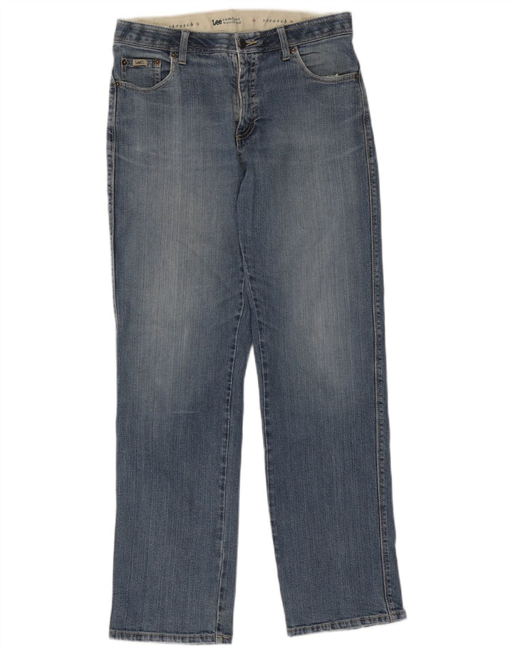 Lee Dame Stretch Straight Jeans W32 L30 Blå