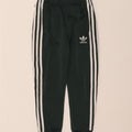 ADIDAS Boys Tracksuit Trousers Joggers 7-8 Years  Green Polyester
