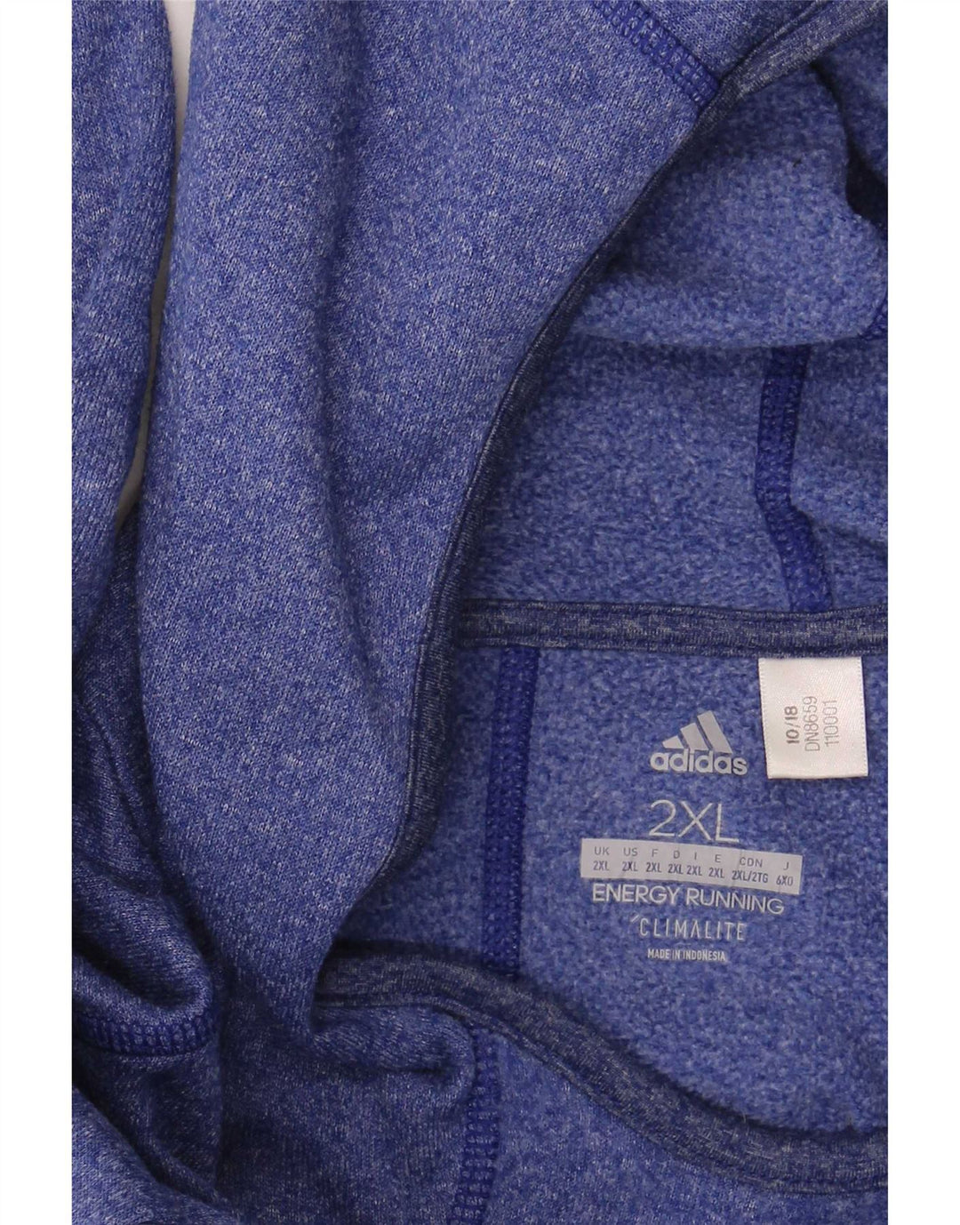 Adidas Herre hættetrøje Langærmet 2XL Blå