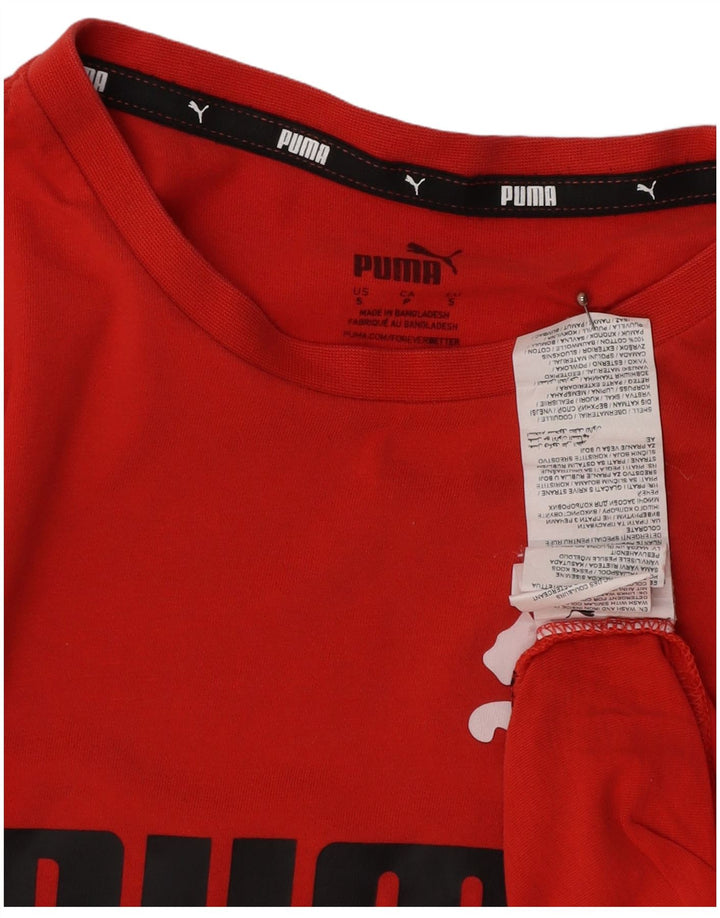 PUMA grafisk t-shirt til mænd, lille rød bomuld
