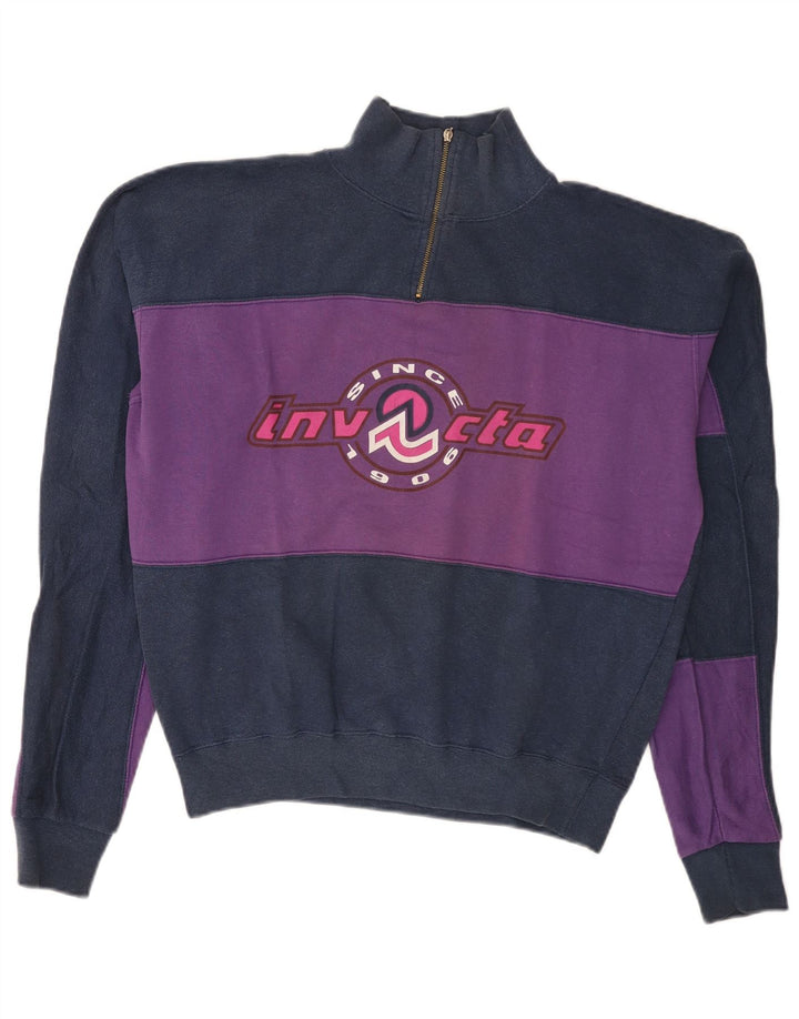 Invicta Herre grafisk sweatshirt Jumper Medium Navyblå Colourblock