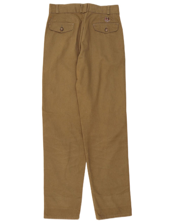 Wampum Womens Pegged Chino Trousers IT 42 Medium W28 L31 Khaki Cotton