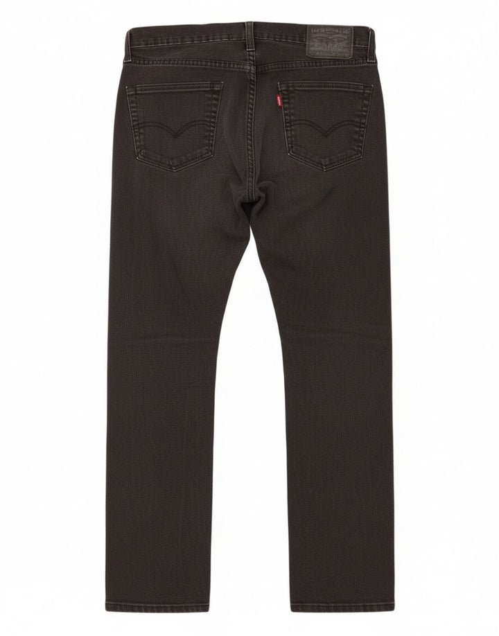 Levi's Herre 511 Slim Tapered Jeans W34 L30 Sort Bomuld