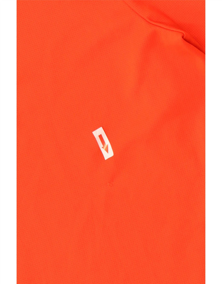 Adidas Herre Climalite T-Shirt Top Stor Orange Polyester