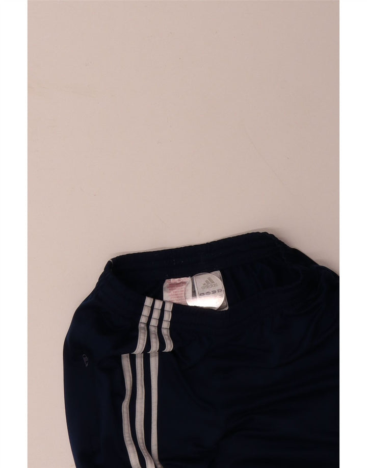 ADIDAS Boys Tracksuit Trousers Joggers 13-14 Years Navy Blue Polyester
