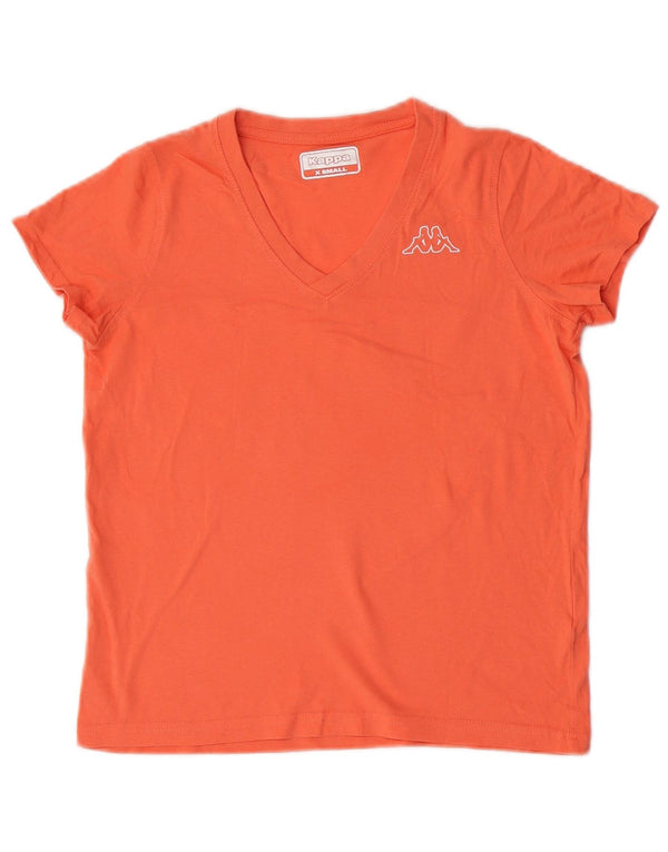 Kappa Dame T-Shirt Top UK 6 XS Orange