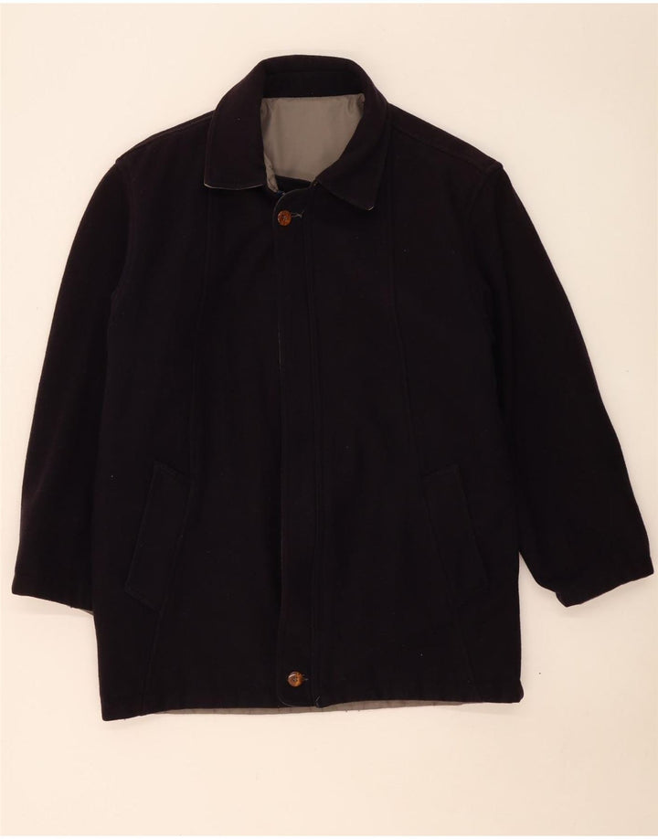 Vintage Herre Vendbar Windbreaker Coat UK 38 Medium Grey