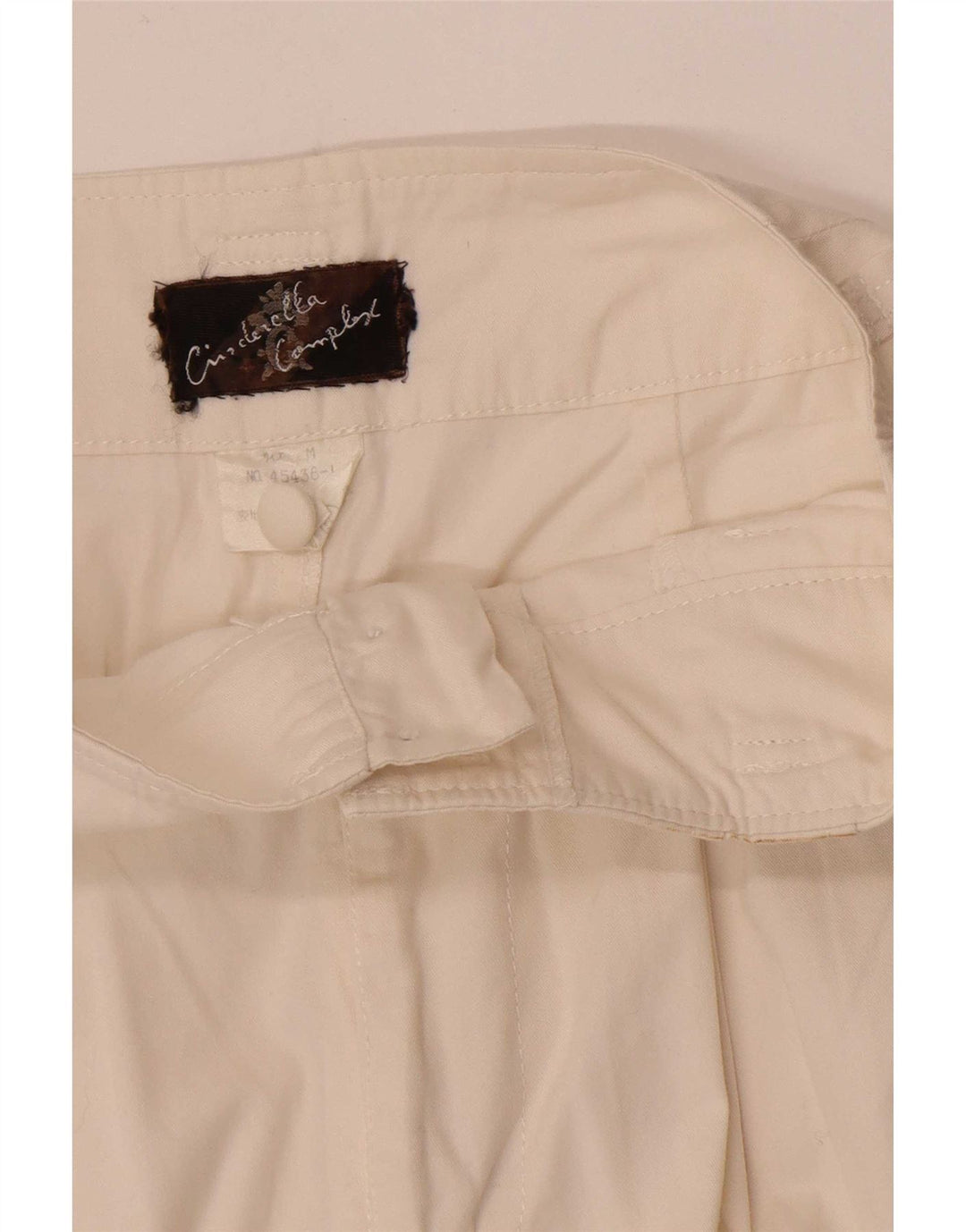 Vintage kvinders højtaljede chinoshorts Medium W28 Off White