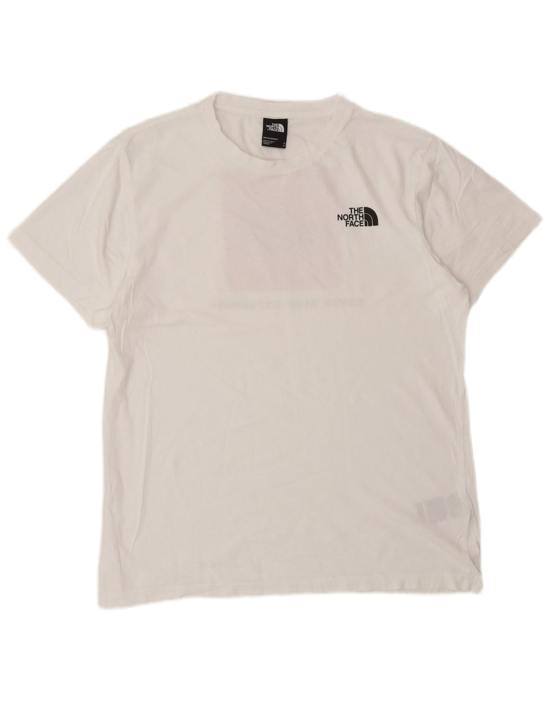 THE NORTH FACE Herre grafisk T-shirt Top Lille hvid bomuld