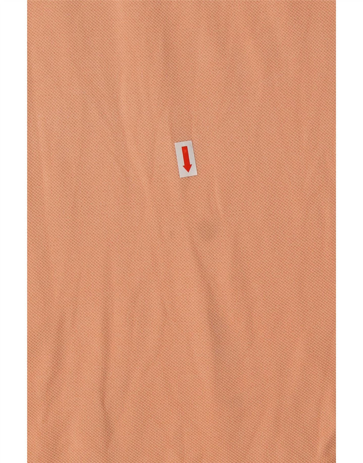 LACOSTE Poloshirt til mænd størrelse 5 Large Orange Bomuld