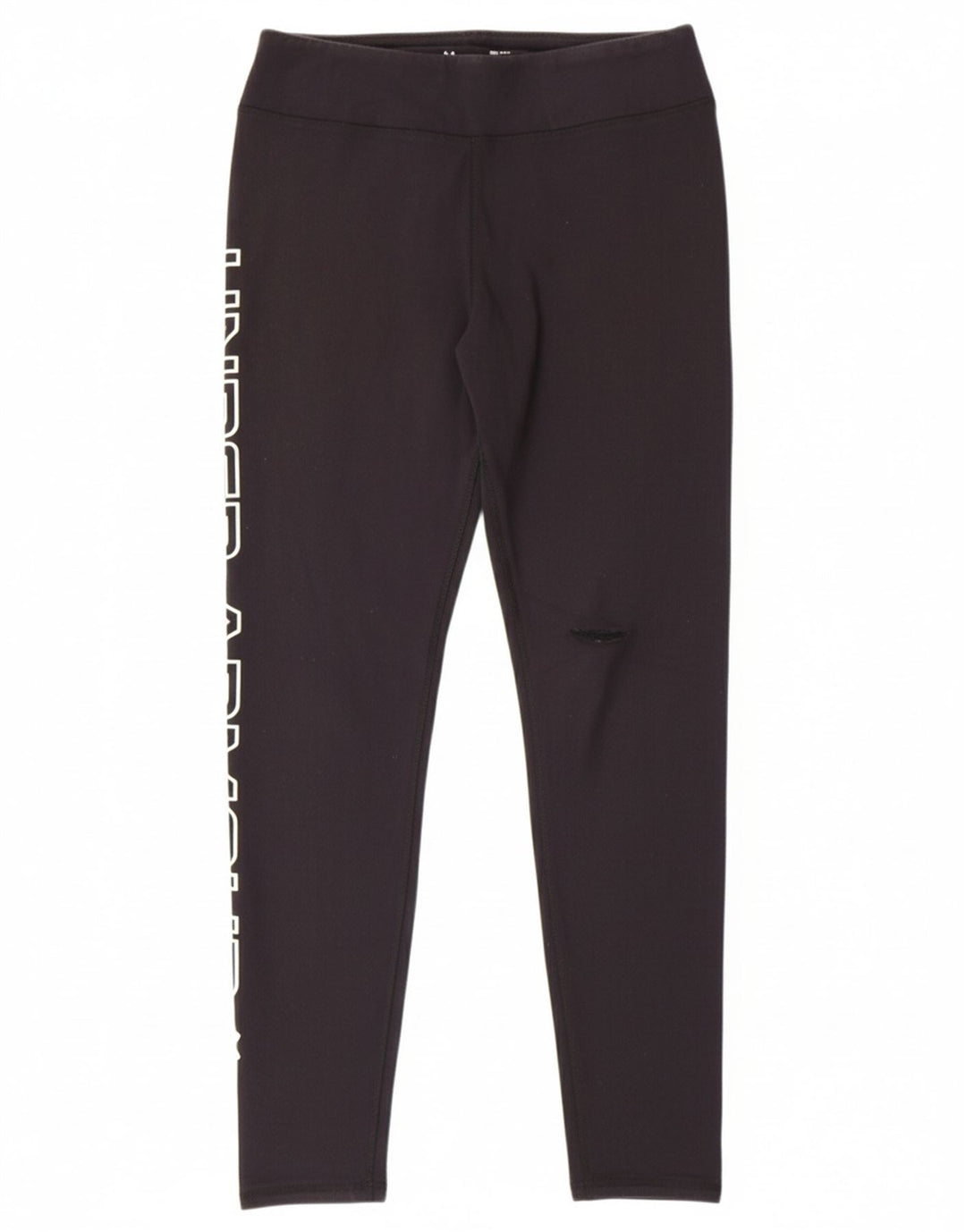 UNDER ARMOUR Womens Fitted Graphic Leggings UK 12 Medium Navy Blue