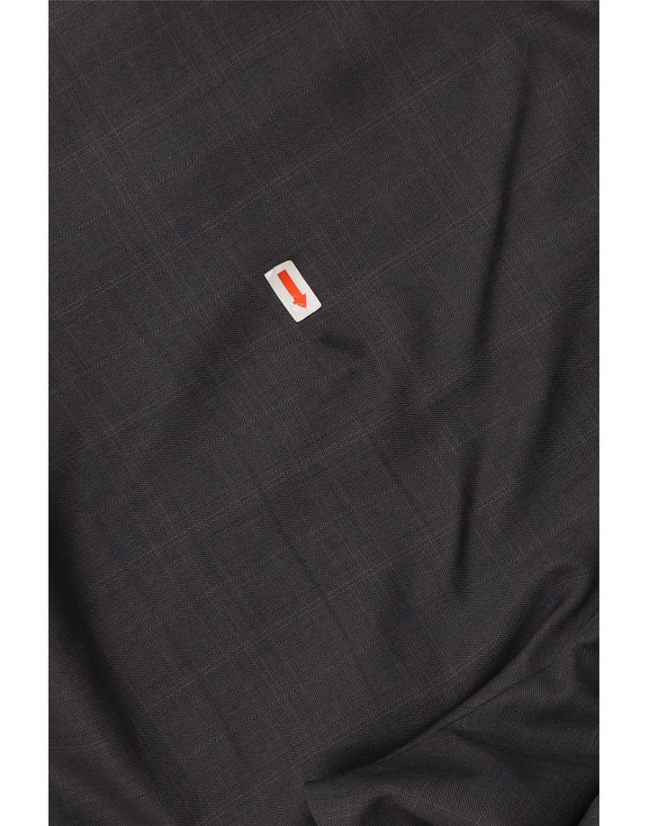 IZOD Mens Straight Chino Trousers W42 L30 Grey Check Polyester Vintage Izod and Second-Hand Izod from Messina Hembry 
