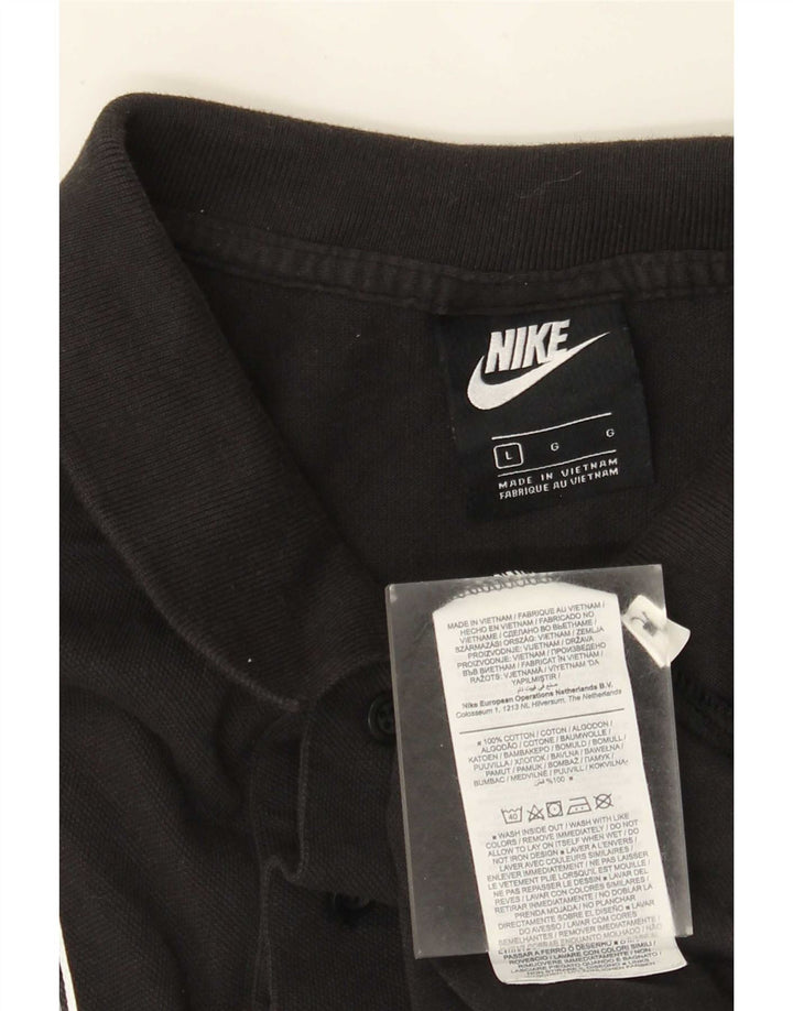 Nike herre poloshirt stor sort bomuld