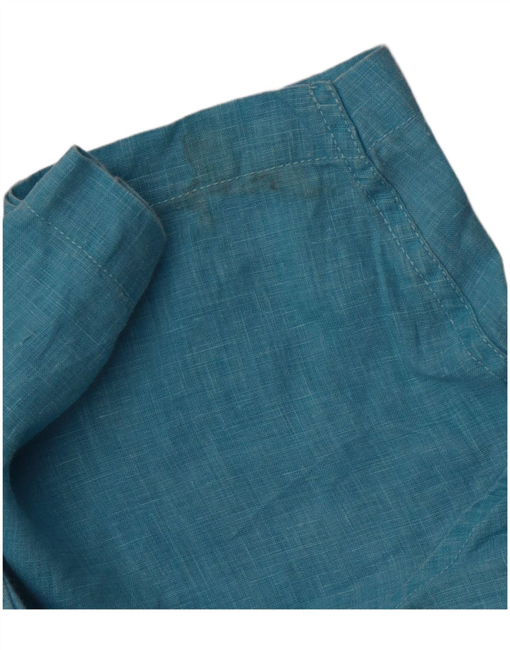 Tommy Bahama Herre Grant Fit kortærmet skjorte 2XL blå hør