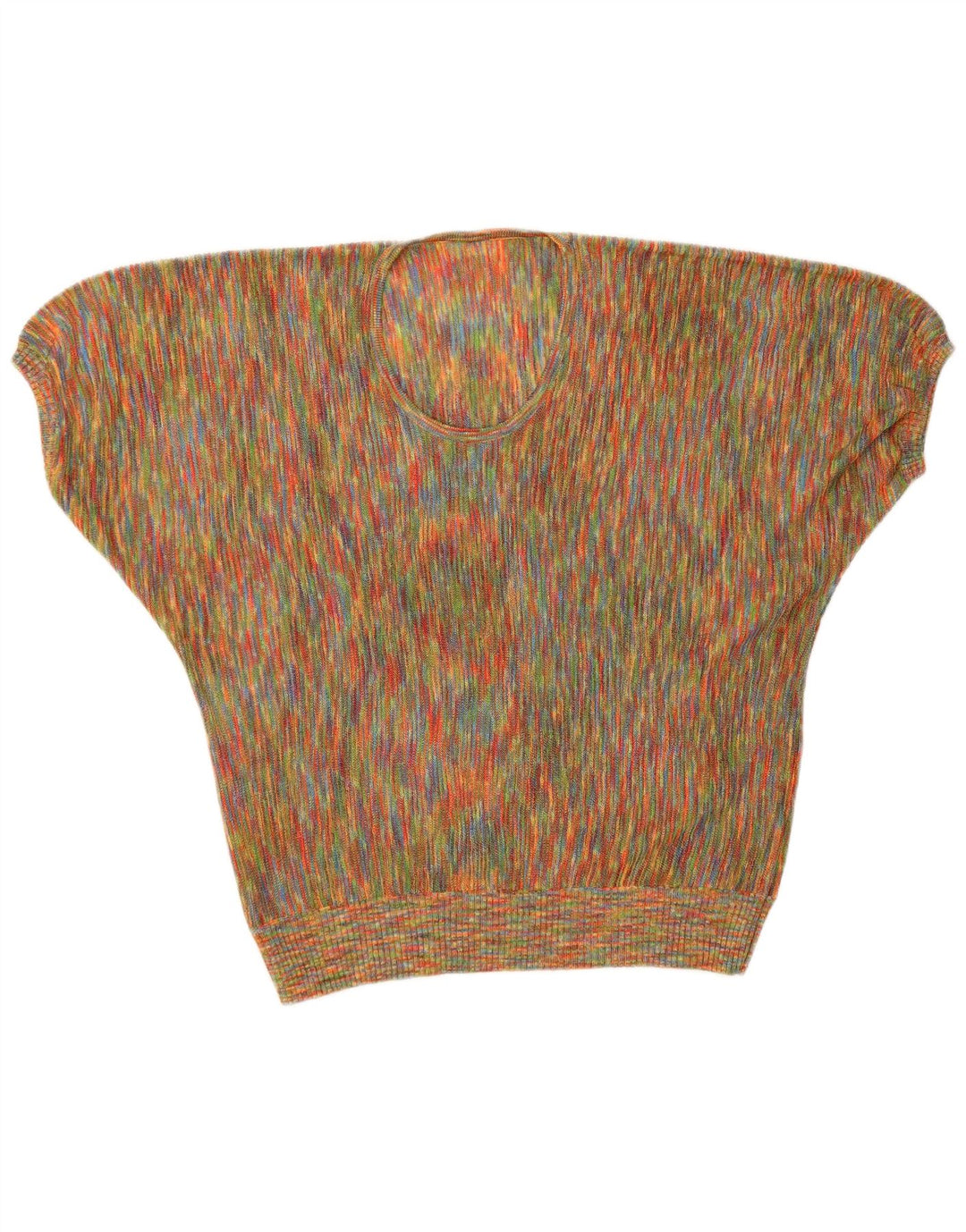 Vintage Damebluse Top UK 12 Medium Multicolored Flecked