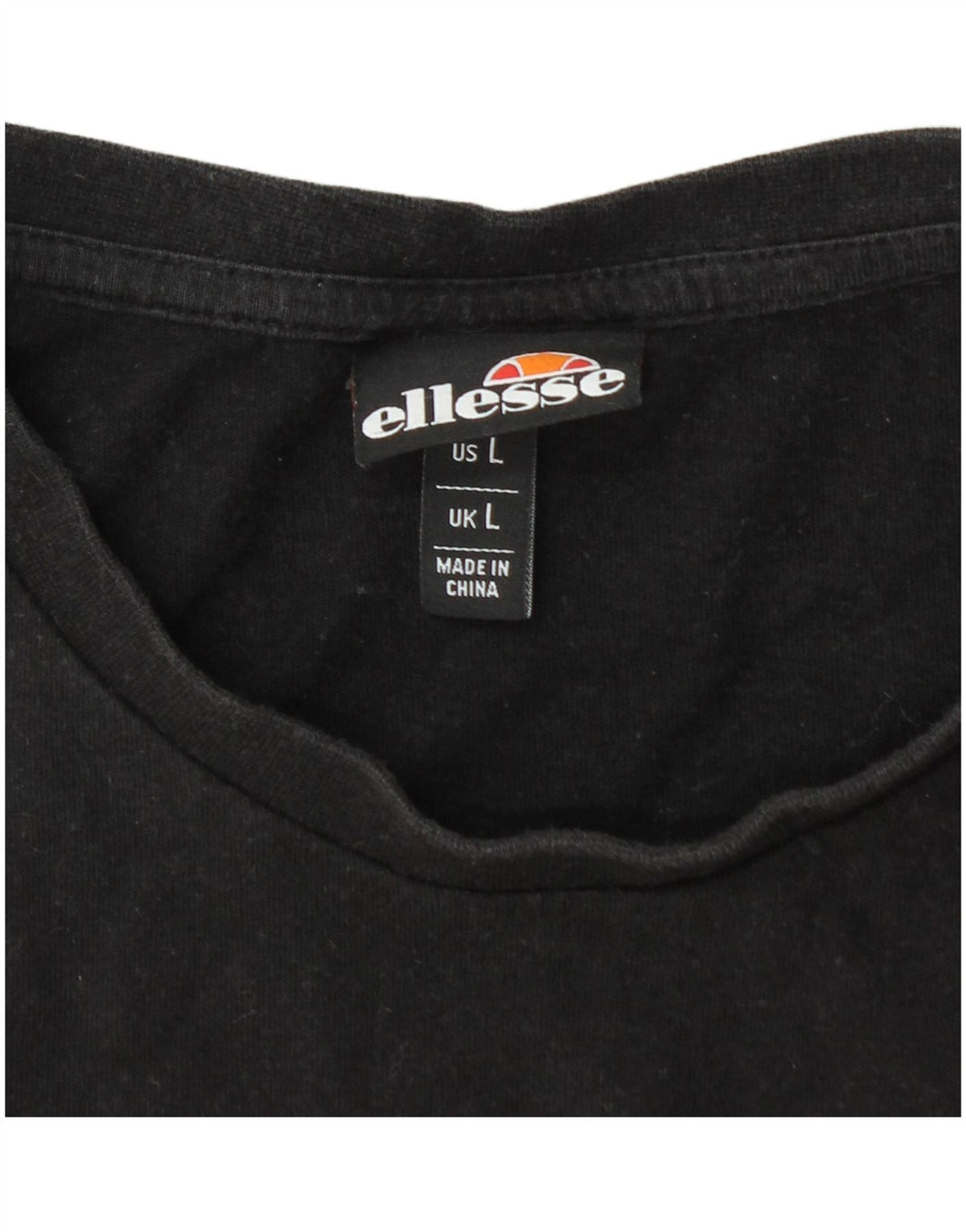 ELLESSE Herre Grafisk T-Shirt Top Stor Sort