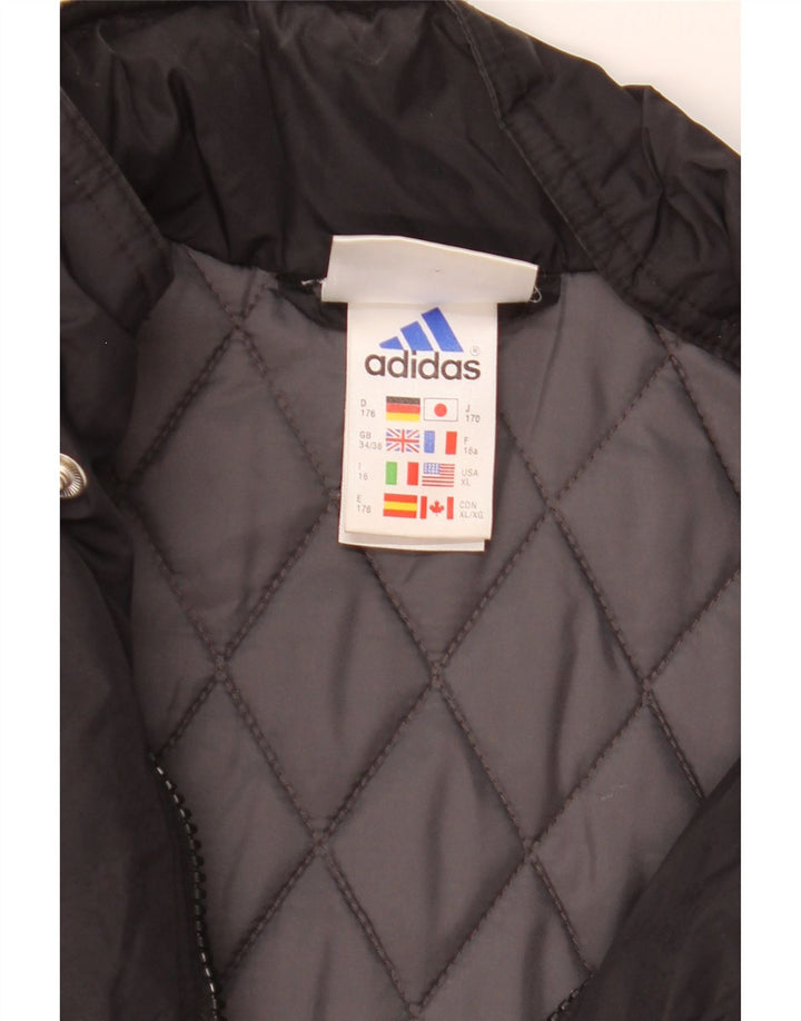 Adidas drenge grafisk polstret frakke 15-16 år sort polyamid