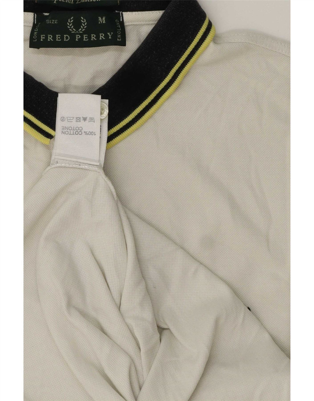 Fred Perry Herre poloshirt Medium hvid bomuld