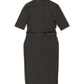 ZARA Womens Bodycon Dress UK 12 Medium Black Striped Vintage Zara and Second-Hand Zara from Messina Hembry 