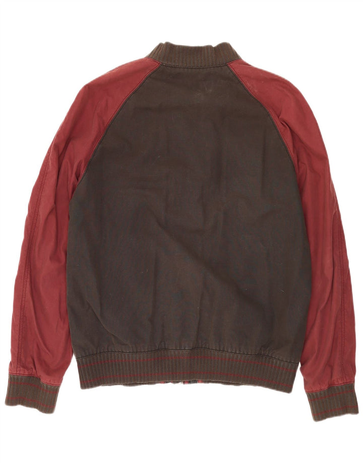 LEVI'S Bomberjakke til mænd UK 40 Large Brown Colourblock Bomuld