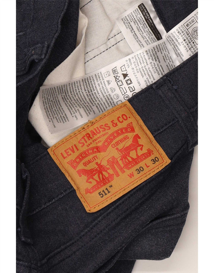 Levi's Dame 511 Slim Jeans W30 L30 Marineblå Bomuld