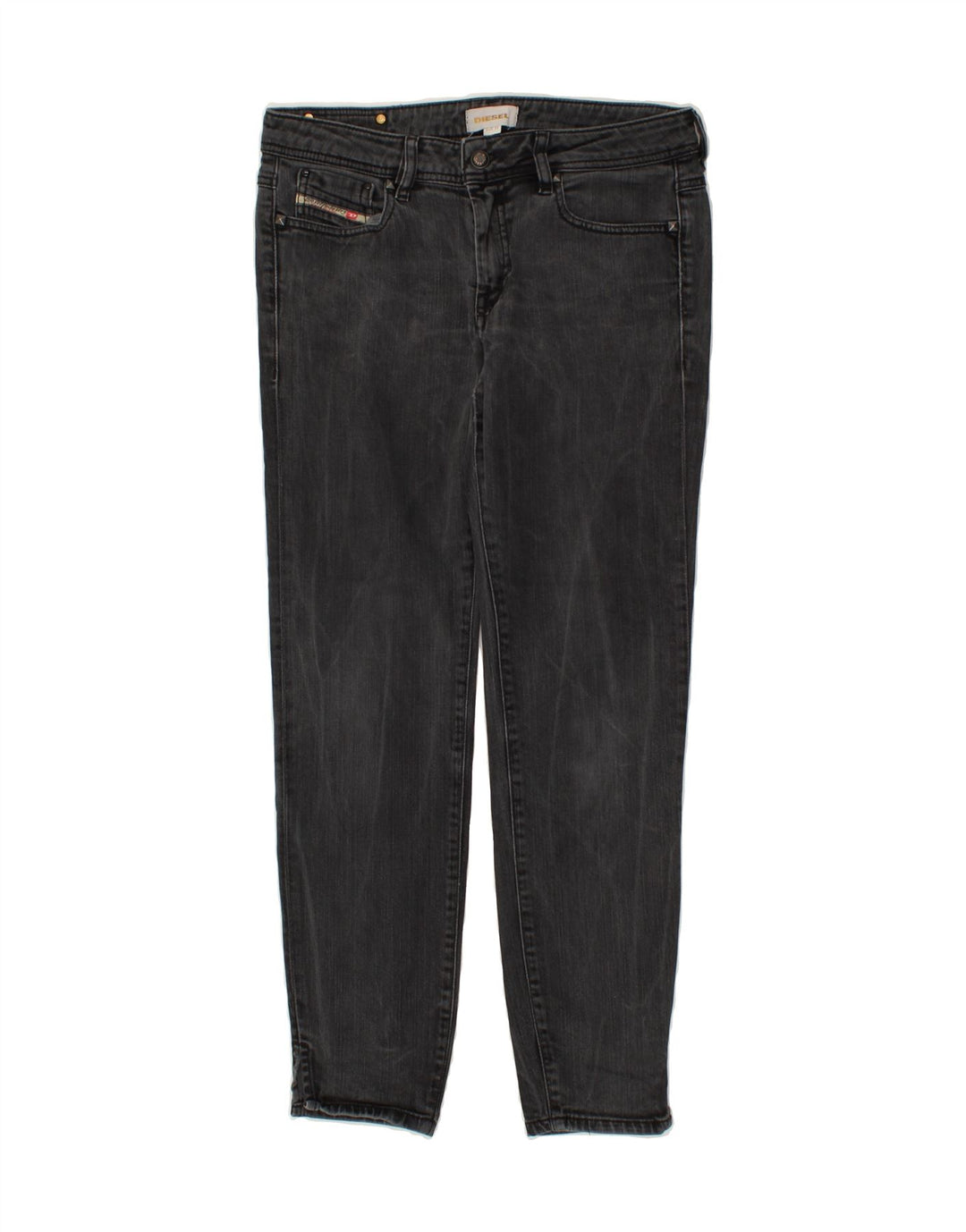 DIESEL Womens Slim Jeans W31 L29 Black Cotton Vintage Diesel and Second-Hand Diesel from Messina Hembry 