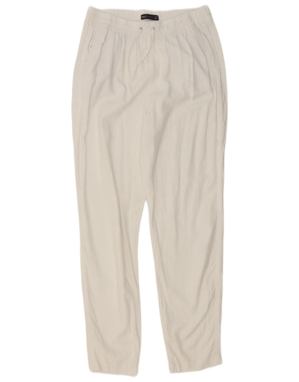 Marks & Spencer koniske chinobukser til kvinder UK 14 Large W32 L31 White