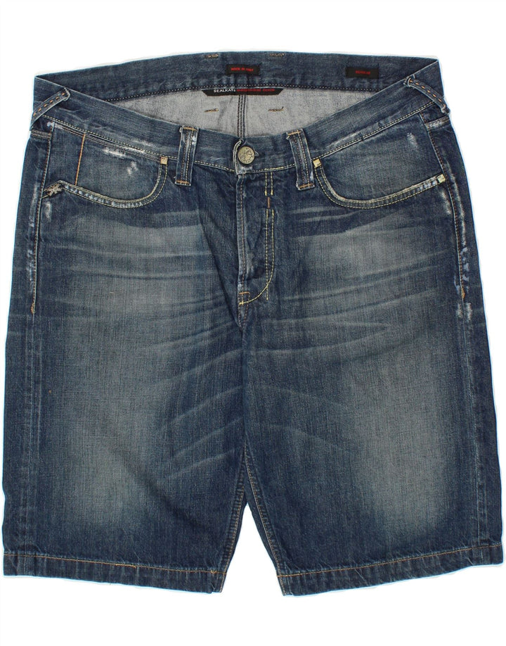 SEAL KAY Mens Regular Denim Shorts W36 Large Blue Cotton Vintage Seal Kay and Second-Hand Seal Kay from Messina Hembry 
