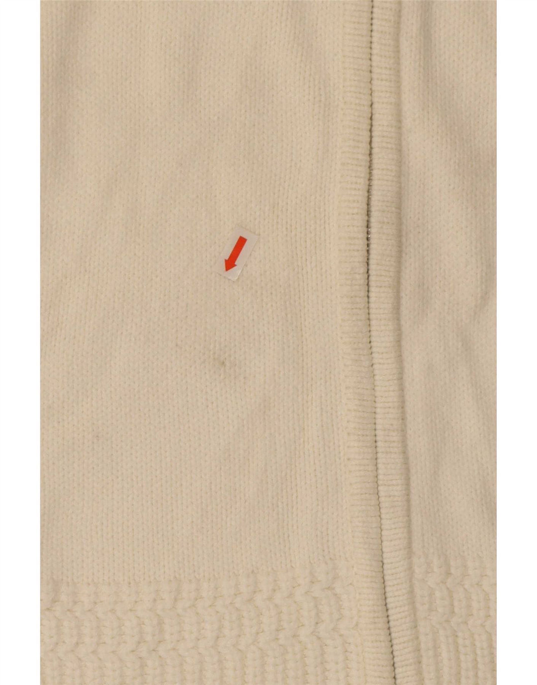 Marks & Spencer dame cardigan sweater med lynlås UK 16 Stor hvid bomuld