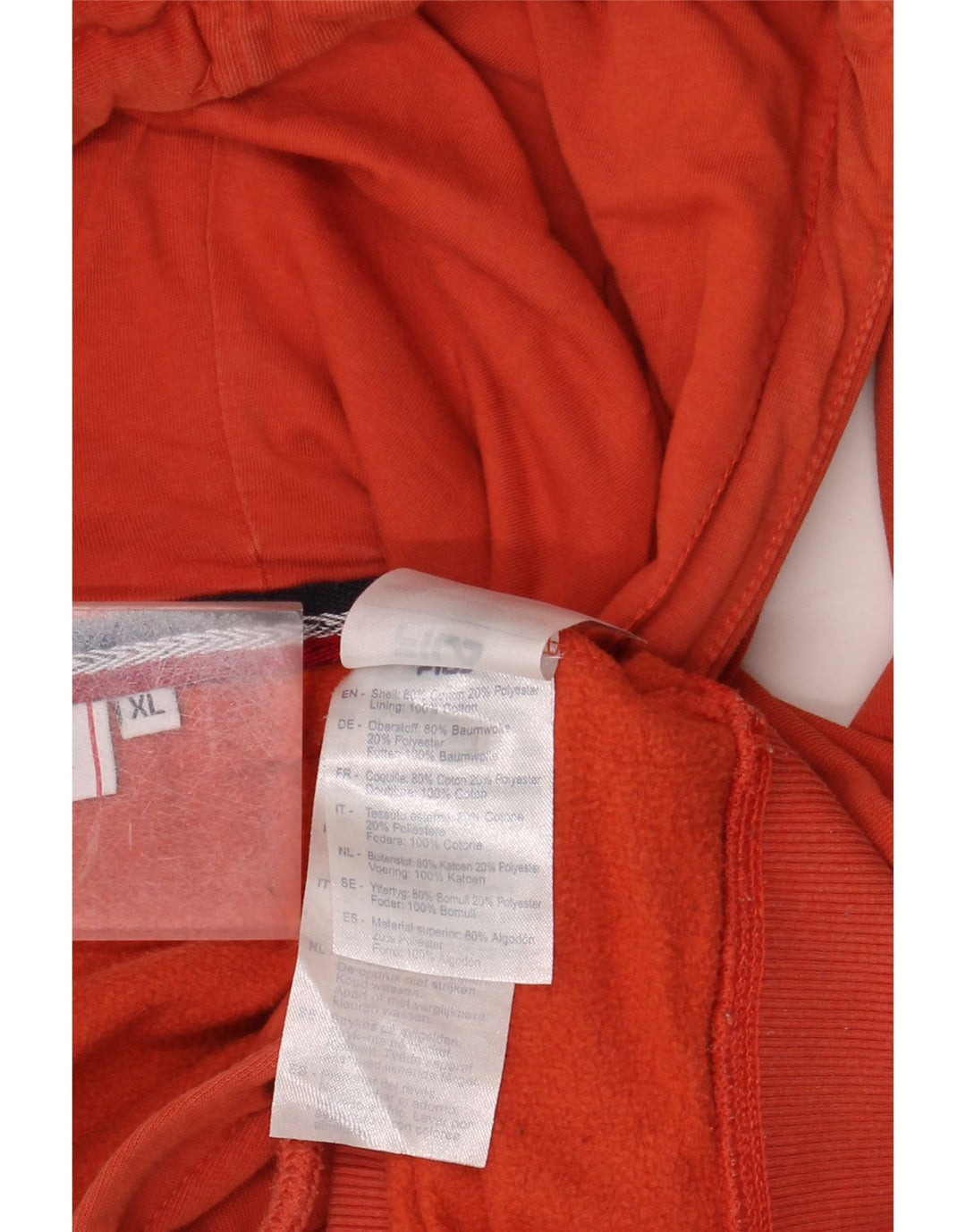 FILA Grafisk hættetrøje til mænd XL Orange Bomuld