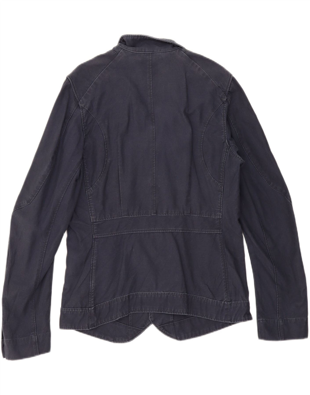 G-STAR Kvinder Utility Jacket UK 16 Large Navy Blue Cotton