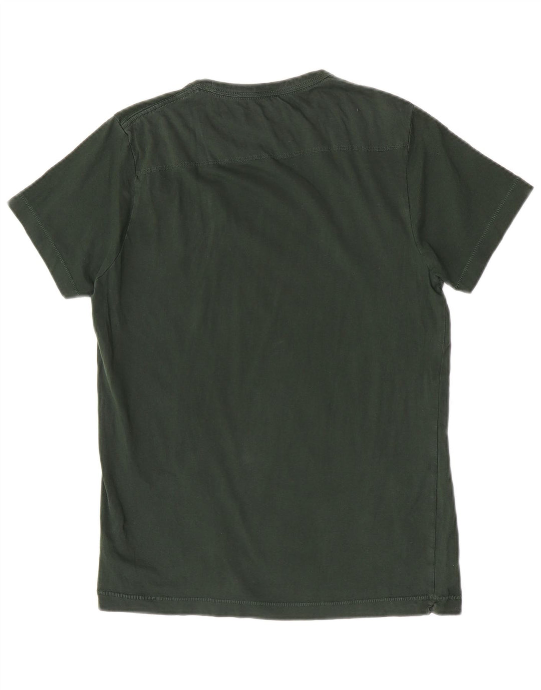 French Connection Dame T-Shirt Top UK 12 Medium Grøn Bomuld